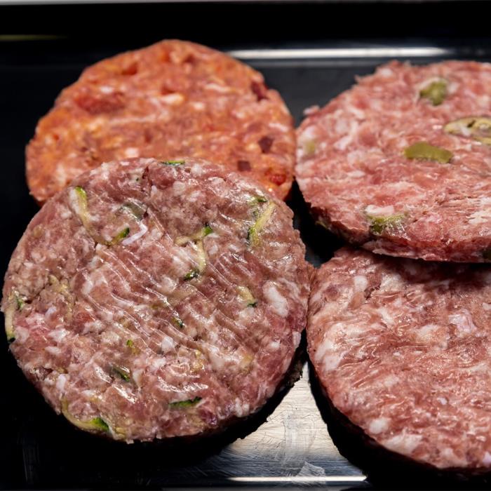 Hamburger/Svizzera di suino classico o farcito 500 gr