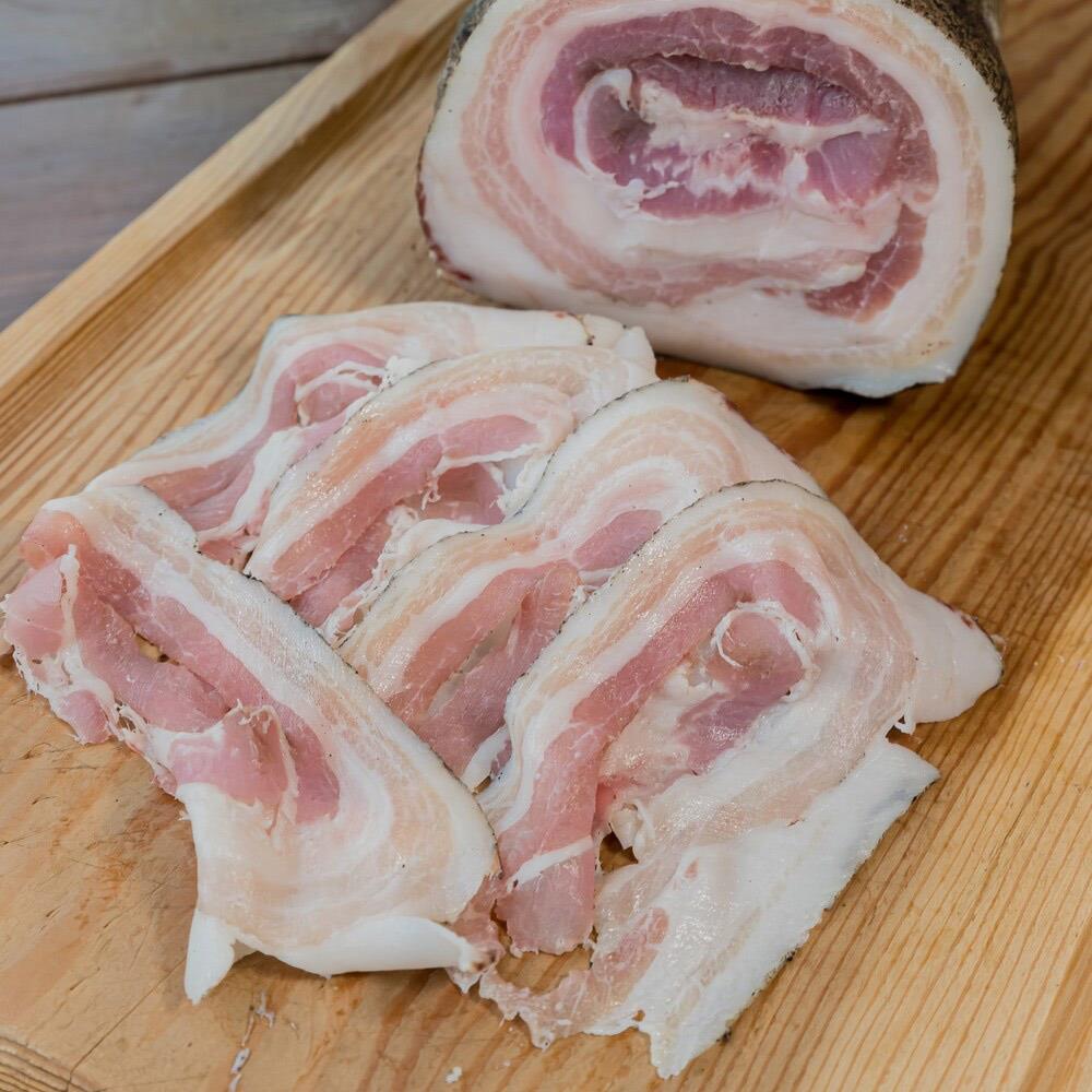 Pancetta arrotolata Affettata 100 gr Corte dei Sapori