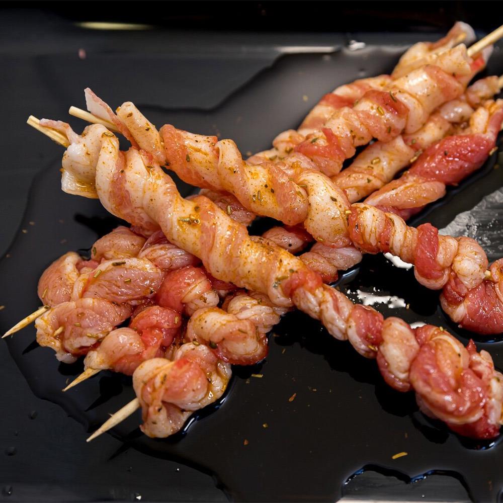 Twist di pancetta di maiale con olio d'oliva e paprica dolce 500 gr